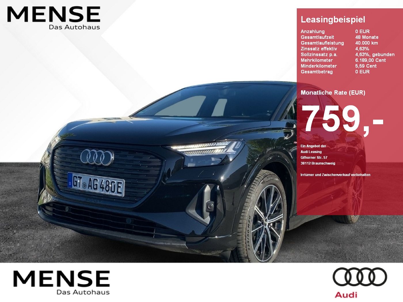 Audi Q4 Sportback 40 e-tron Matrix Pano AHK