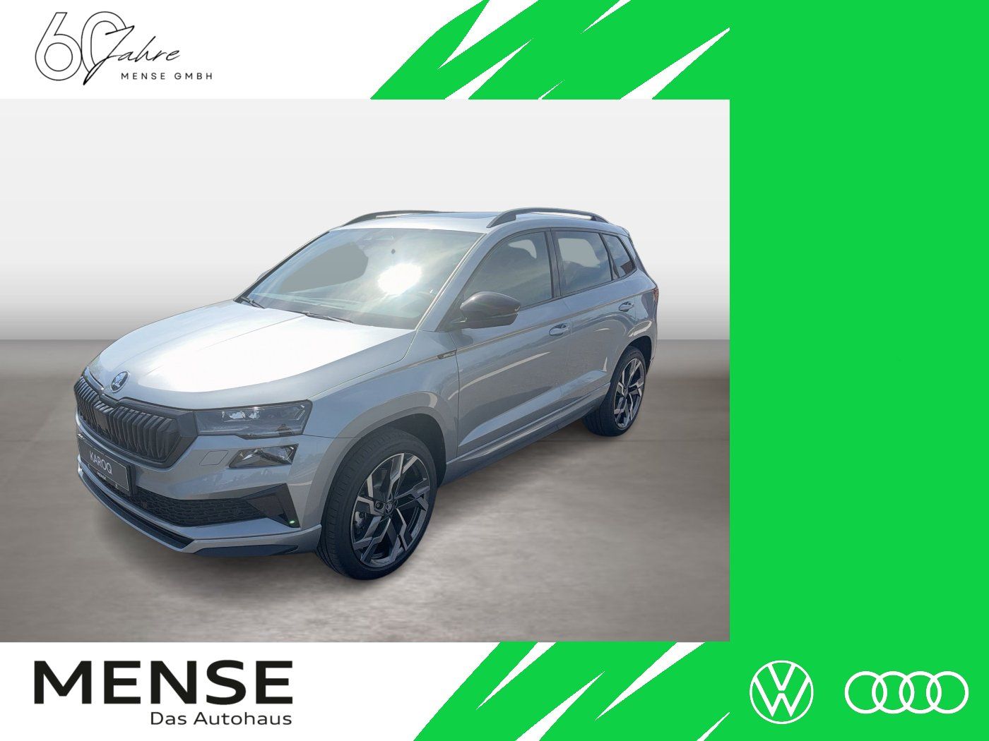 Fahrzeugabbildung SKODA Karoq 2.0 TDI 4x4 Sportline Matrix AHK Pano SD - mit KI generiert/bearbeitet