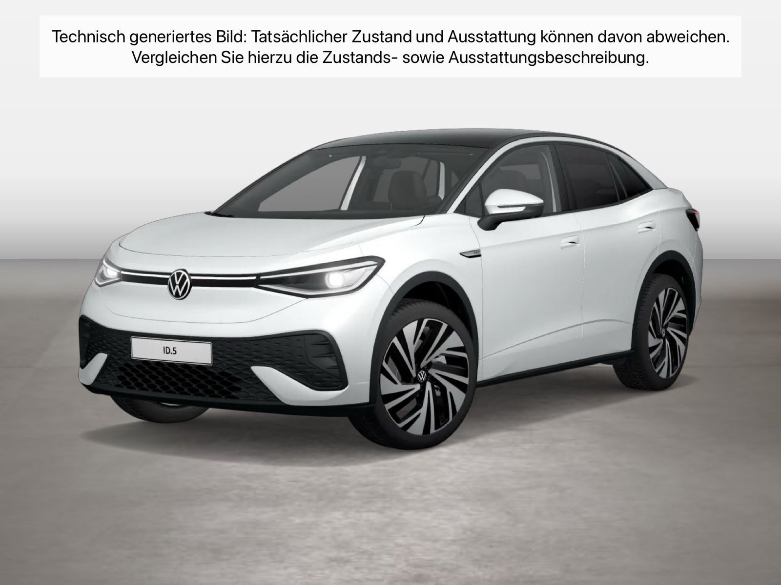 Fahrzeug autohaus mense Fahrzeugabbildung Volkswagen ID.5 Pro Performnace IQ.Light Matrix CarPlay AHK - mit KI generiert/bearbeitet