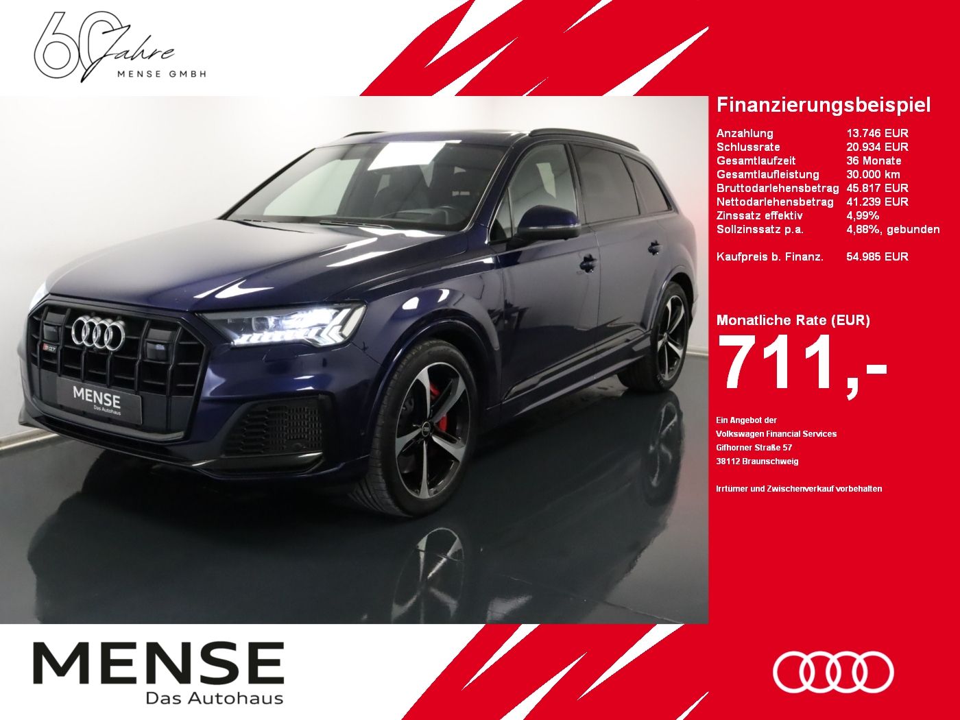 Audi SQ7 TDI quattro tiptronic AHK Luft Pano Matrix