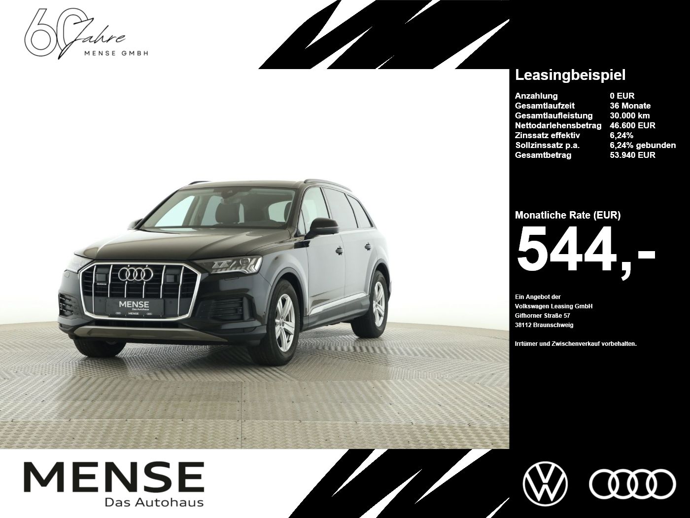 Fahrzeuge PKW autohaus mense Audi Q7 50 TDI quattro tiptronic Matrix|AHK|HUD