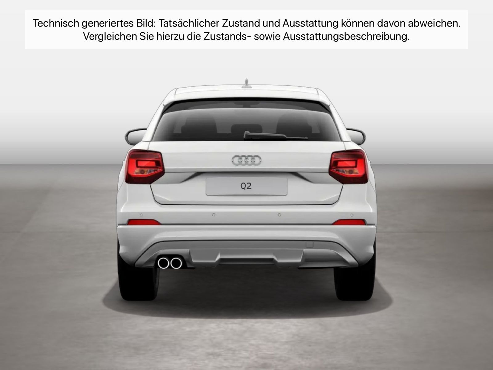 Fahrzeug autohaus mense Fahrzeugabbildung Audi Q2 ACC Kamera KlimaA PDC AUT LM - mit KI generiert/bearbeitet
