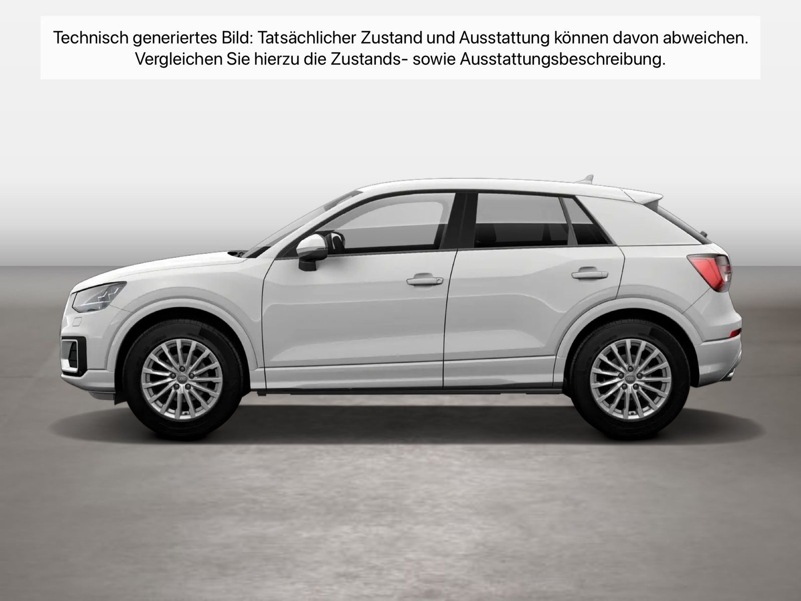 Fahrzeug autohaus mense Fahrzeugabbildung Audi Q2 ACC Kamera KlimaA PDC AUT LM - mit KI generiert/bearbeitet