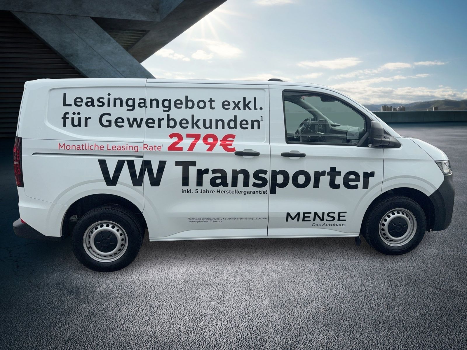 Fahrzeugabbildung Volkswagen NFZ Transporter Kasten Edition Motor: 2.0 l TDI - mit KI generiert/bearbeitet
