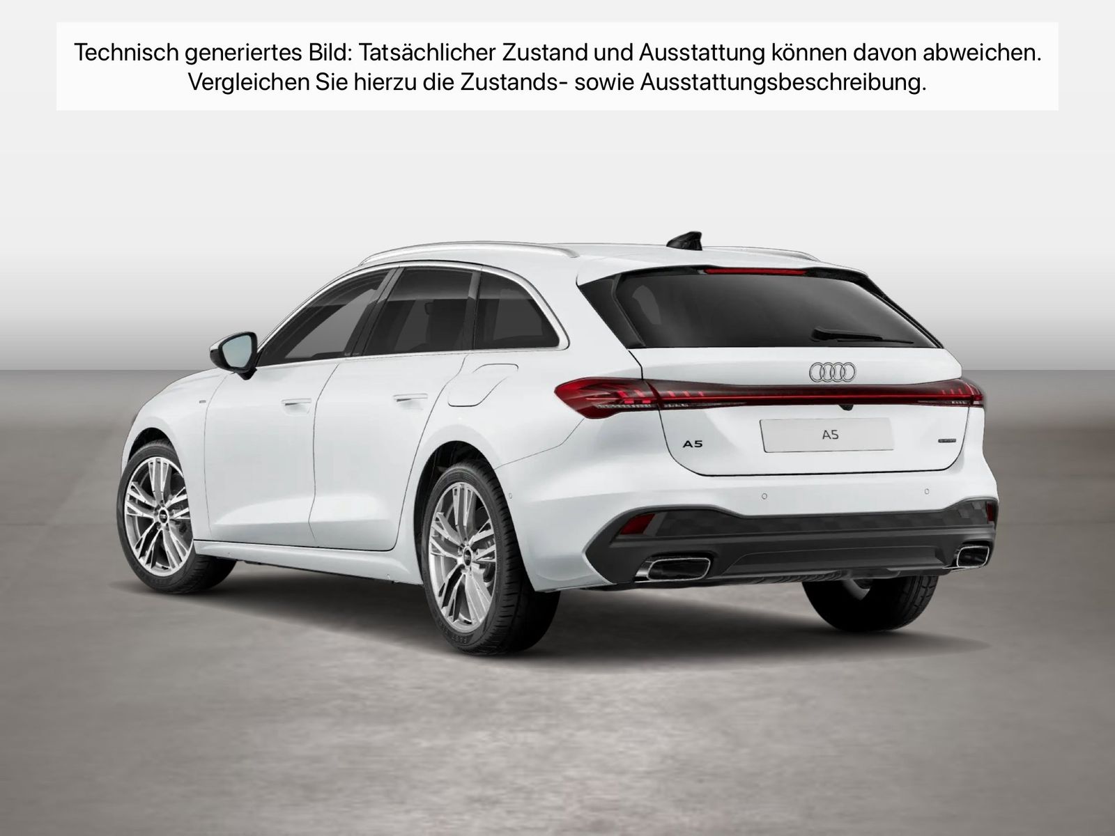 Fahrzeug autohaus mense Fahrzeugabbildung Audi A5 Avant e-hybrid quattro 220 kW S tronic ACC LM - mit KI generiert/bearbeitet