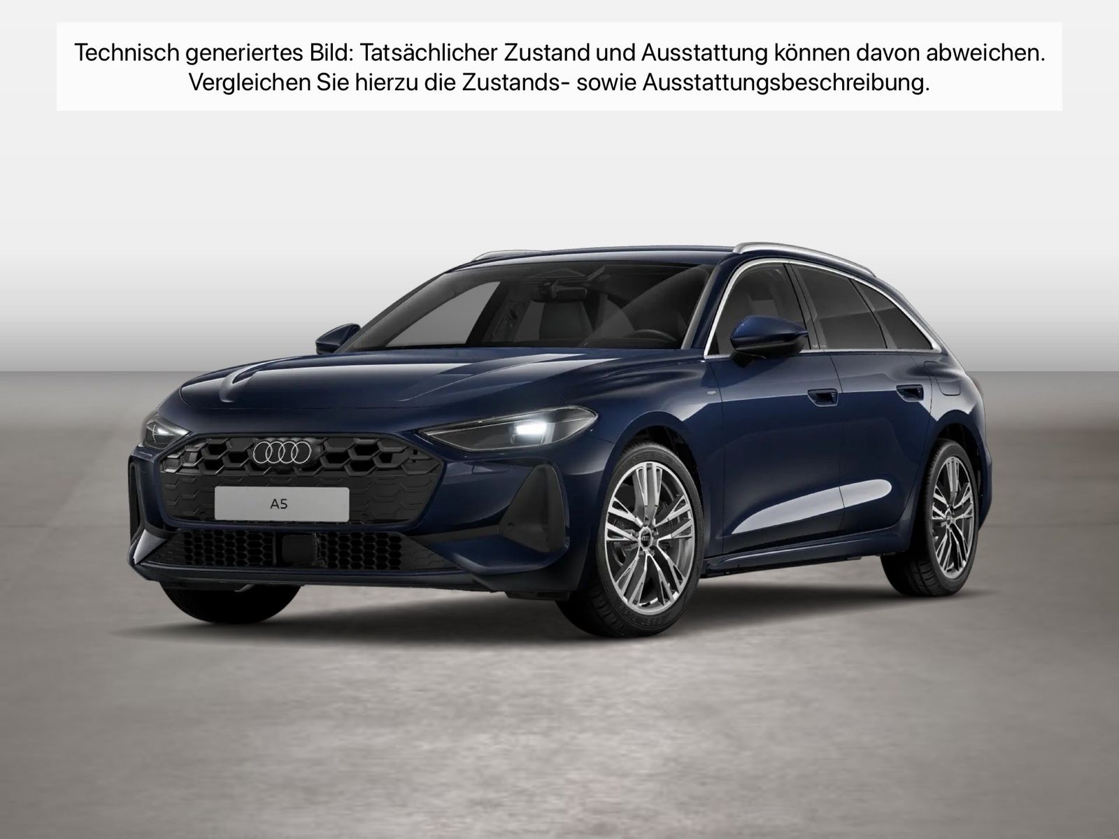 Fahrzeugabbildung Audi A5 Avant e-hybrid quattro 220 kW S tronic ACC LM - mit KI generiert/bearbeitet