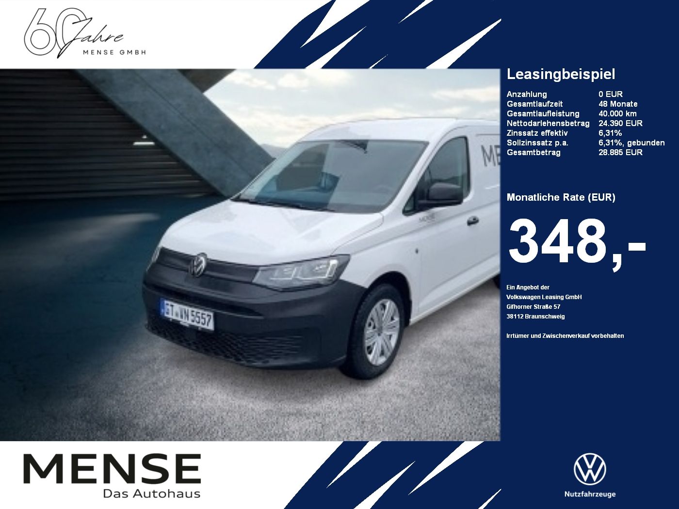 Volkswagen Caddy Cargo 2.0TDI 90kW |PDC