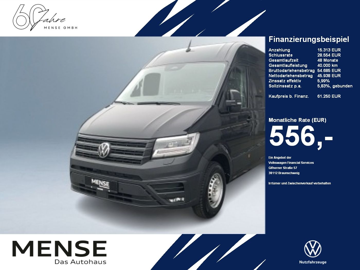 Volkswagen Crafter 35 Kasten HD Motor: 2.0 l TDI EU6-EA SCR