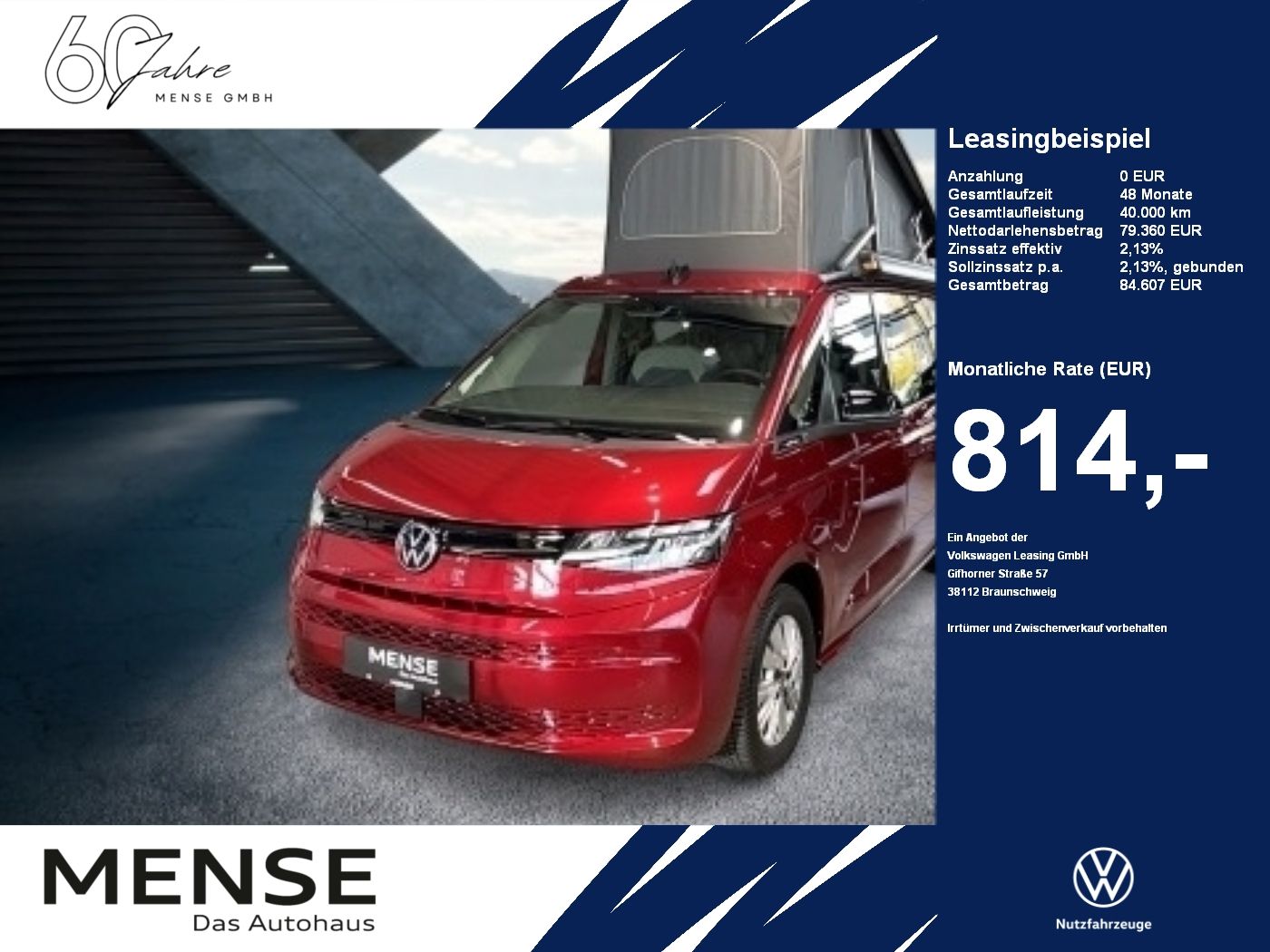 Volkswagen T7 California Beach Tour 2.0 l TSI 150 kW 7-Gang