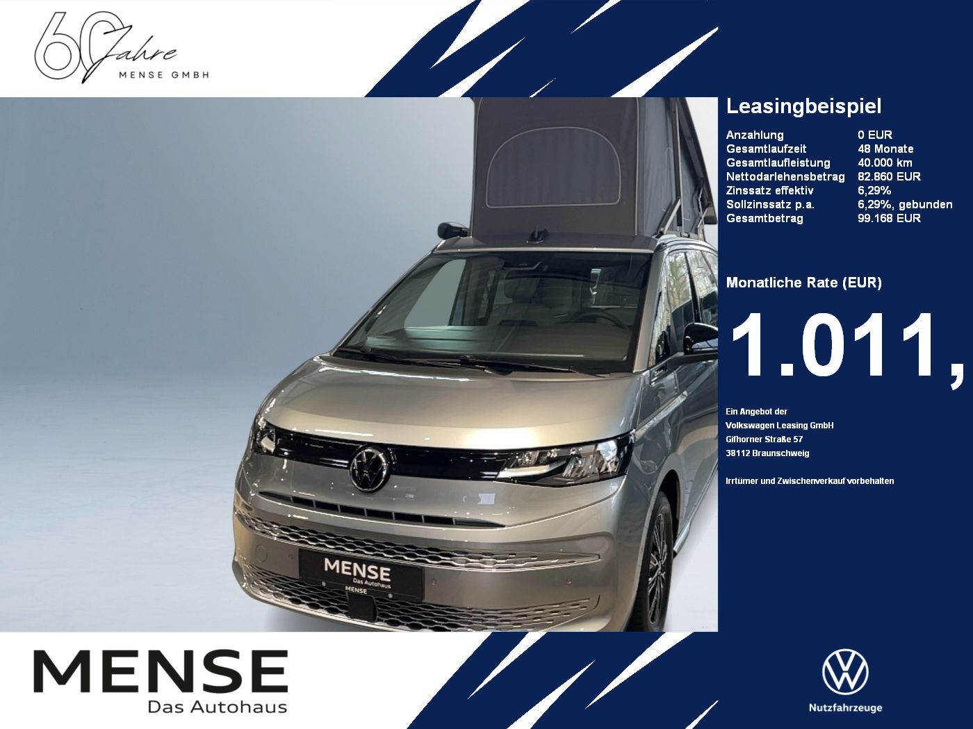 Volkswagen T7 California Coast 2.0 l TDI 110 kW 7-Gang-DSG
