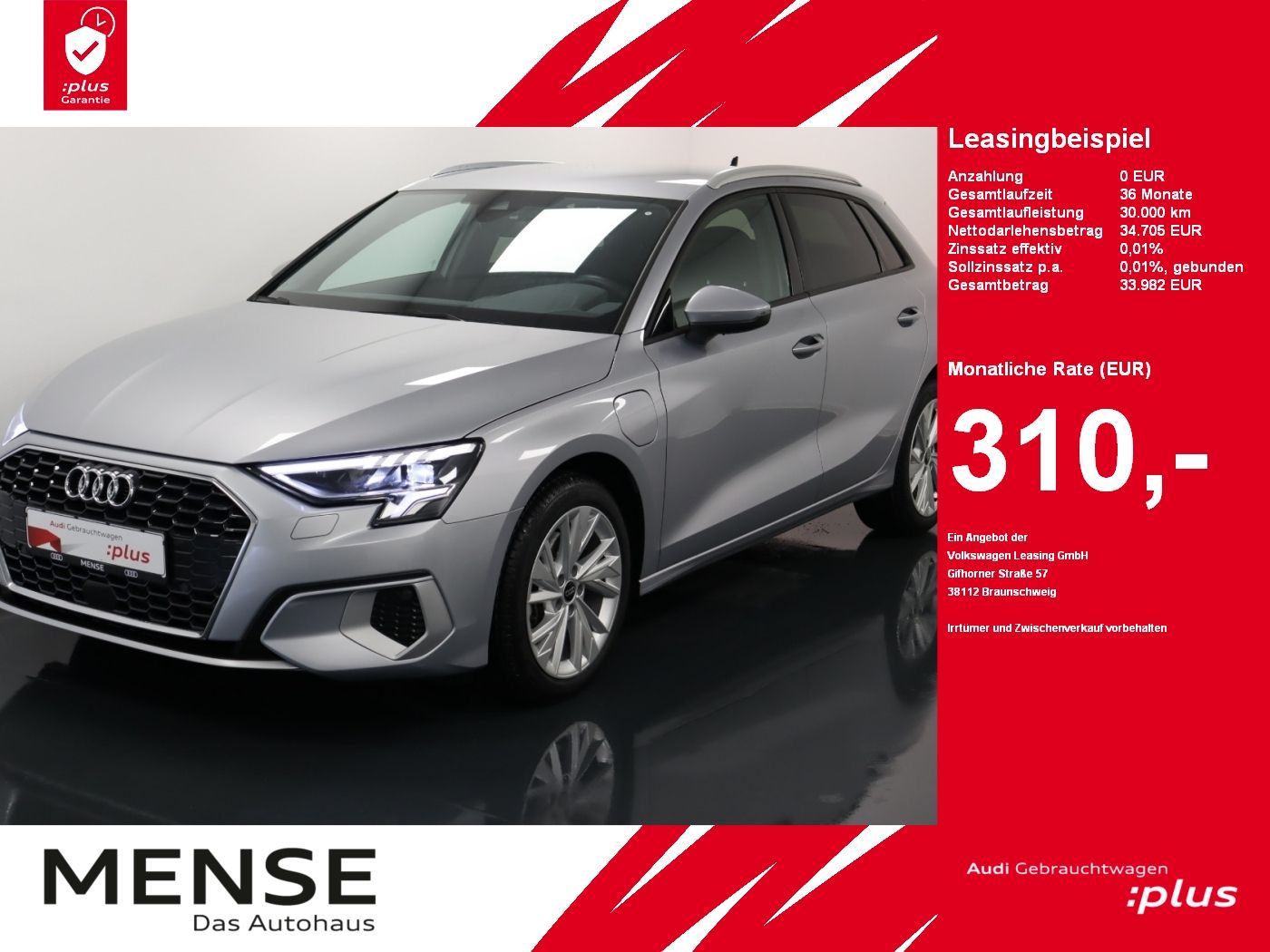 Audi A3 Sportback 40 TFSI e S tronic advanced |FLA