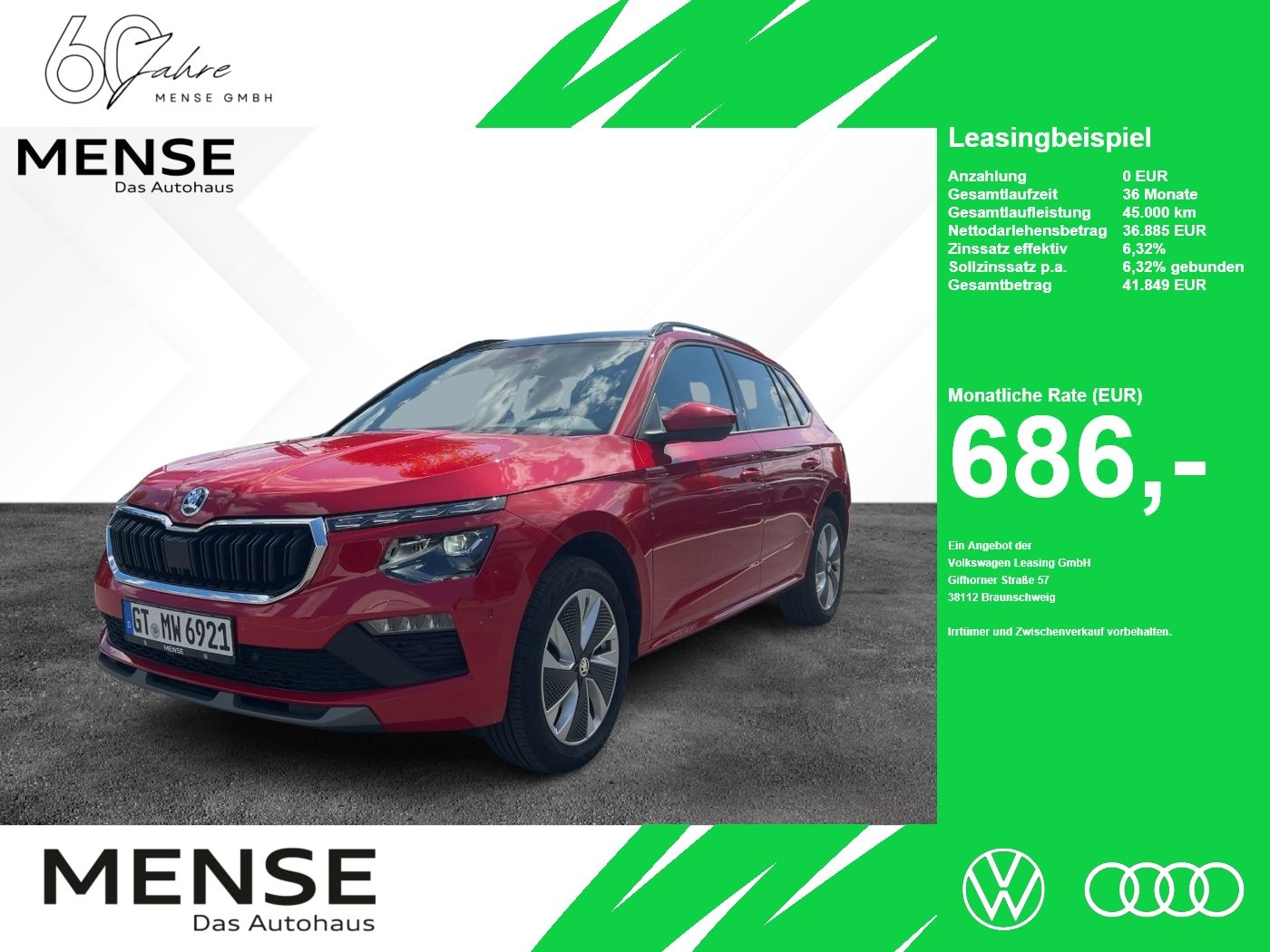 Fahrzeug autohaus mense Fahrzeugabbildung SKODA Kamiq 1.5 TSI Selection DSG |Pano|ACC|FLA|SpurH