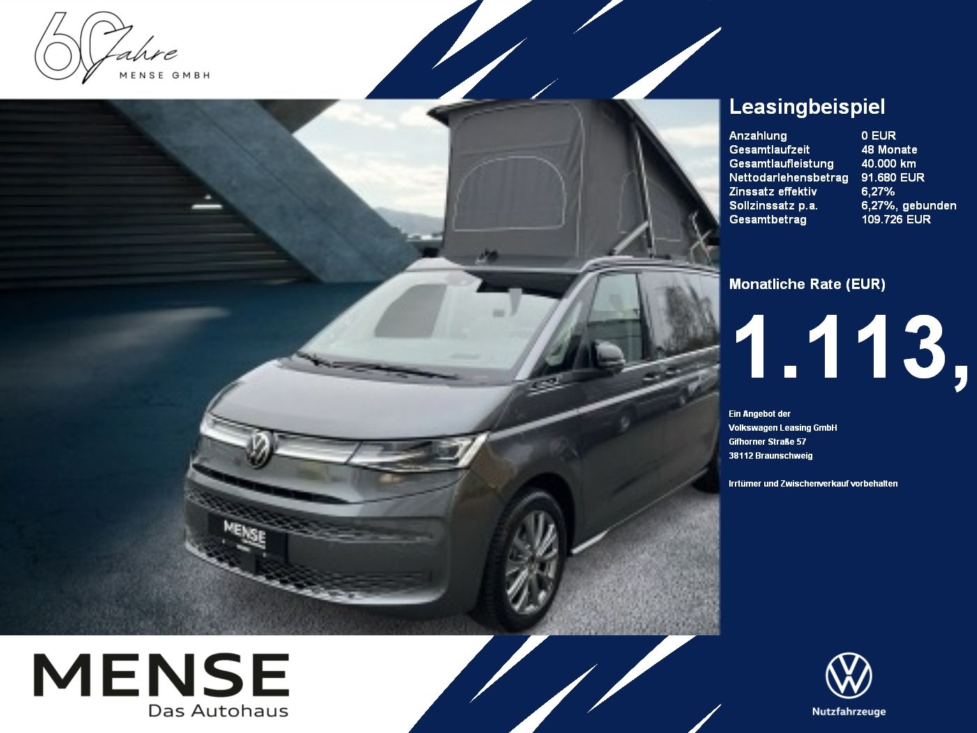 Volkswagen T7 California California Ocean Motor: 2.0 l TDI