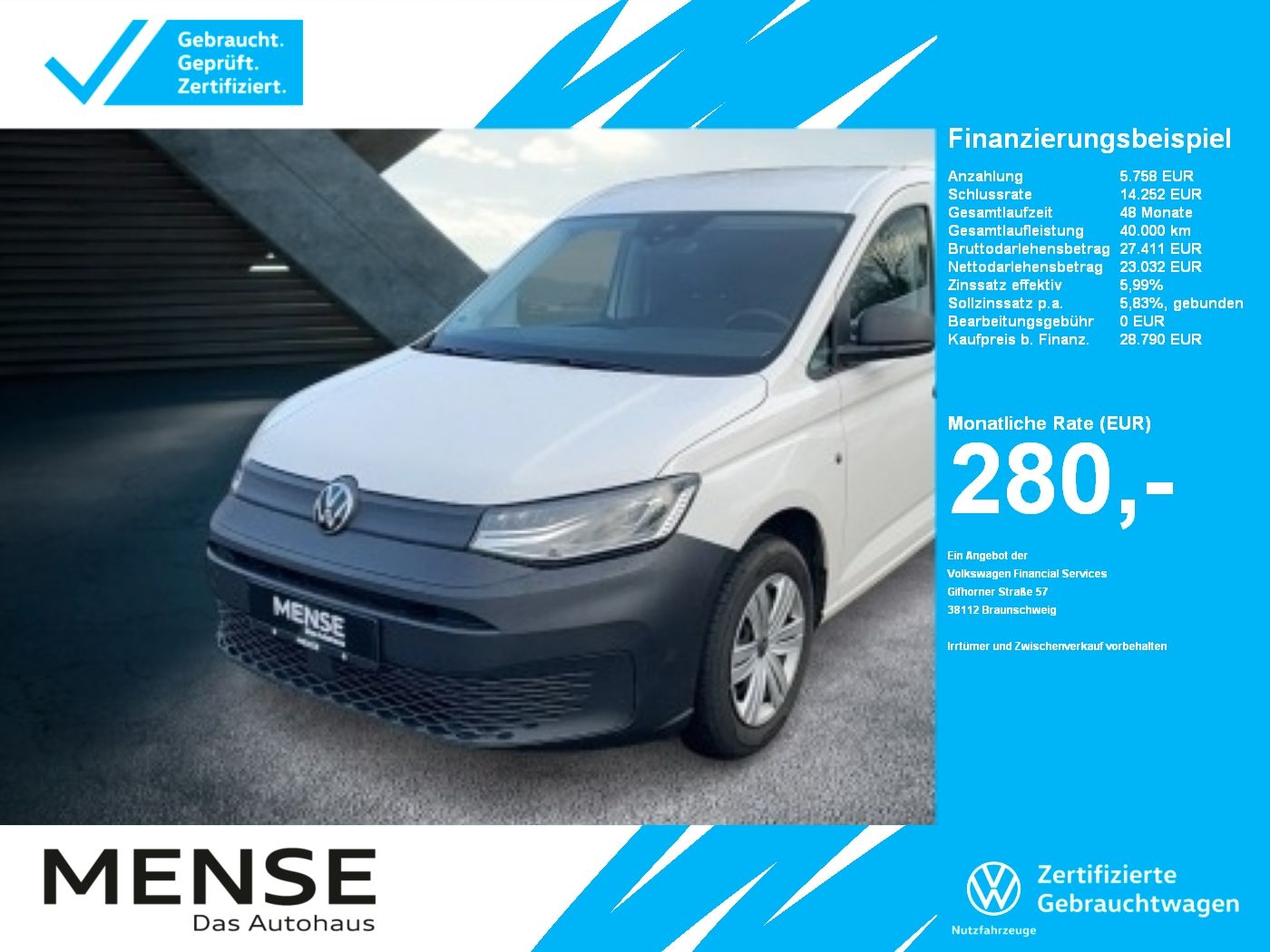 Volkswagen Caddy Maxi Cargo |AHK|CarPlay|LED|SHZG|ACC
