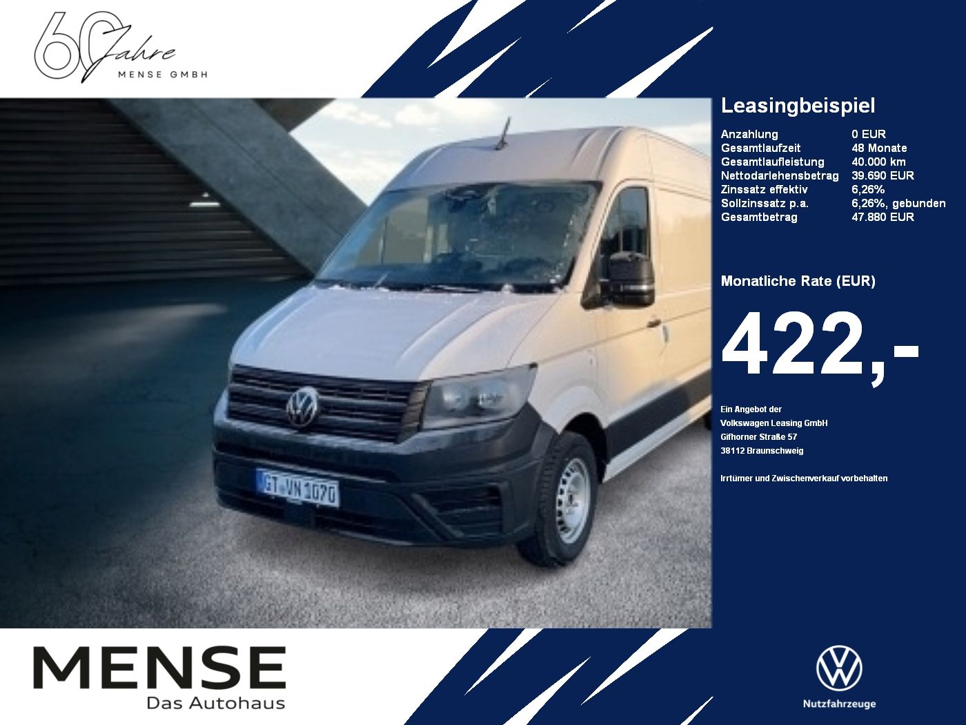 Volkswagen Crafter 35 Kasten HD TDI EU6-EA SCR 103 kW Front