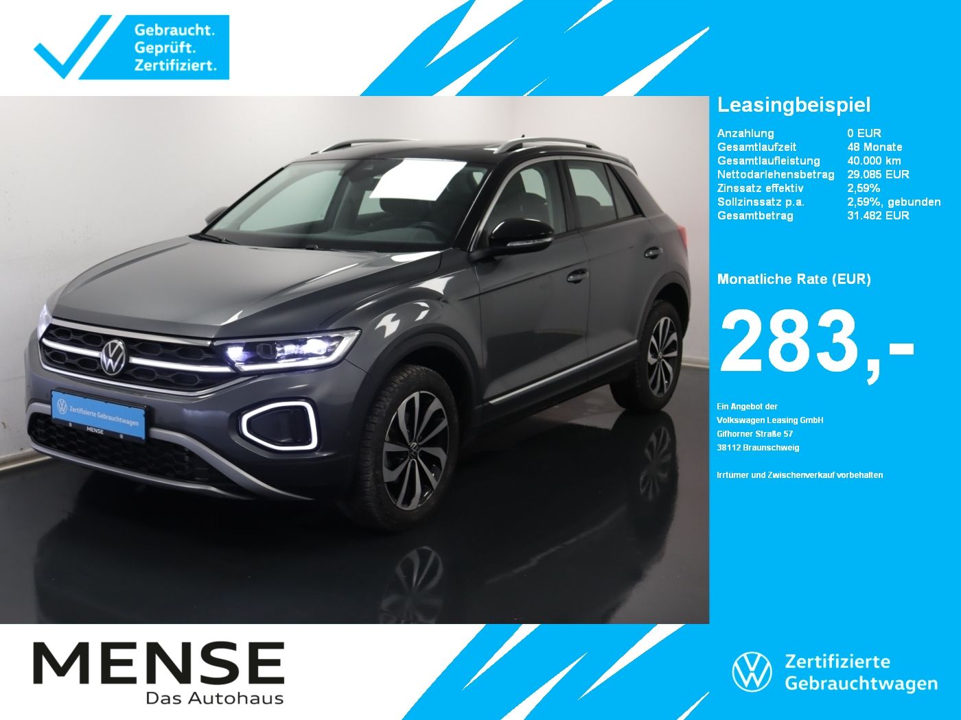 Volkswagen T-Roc 2.0 TDI Style |Matrix|ACC|VirtualCP|MATRIX
