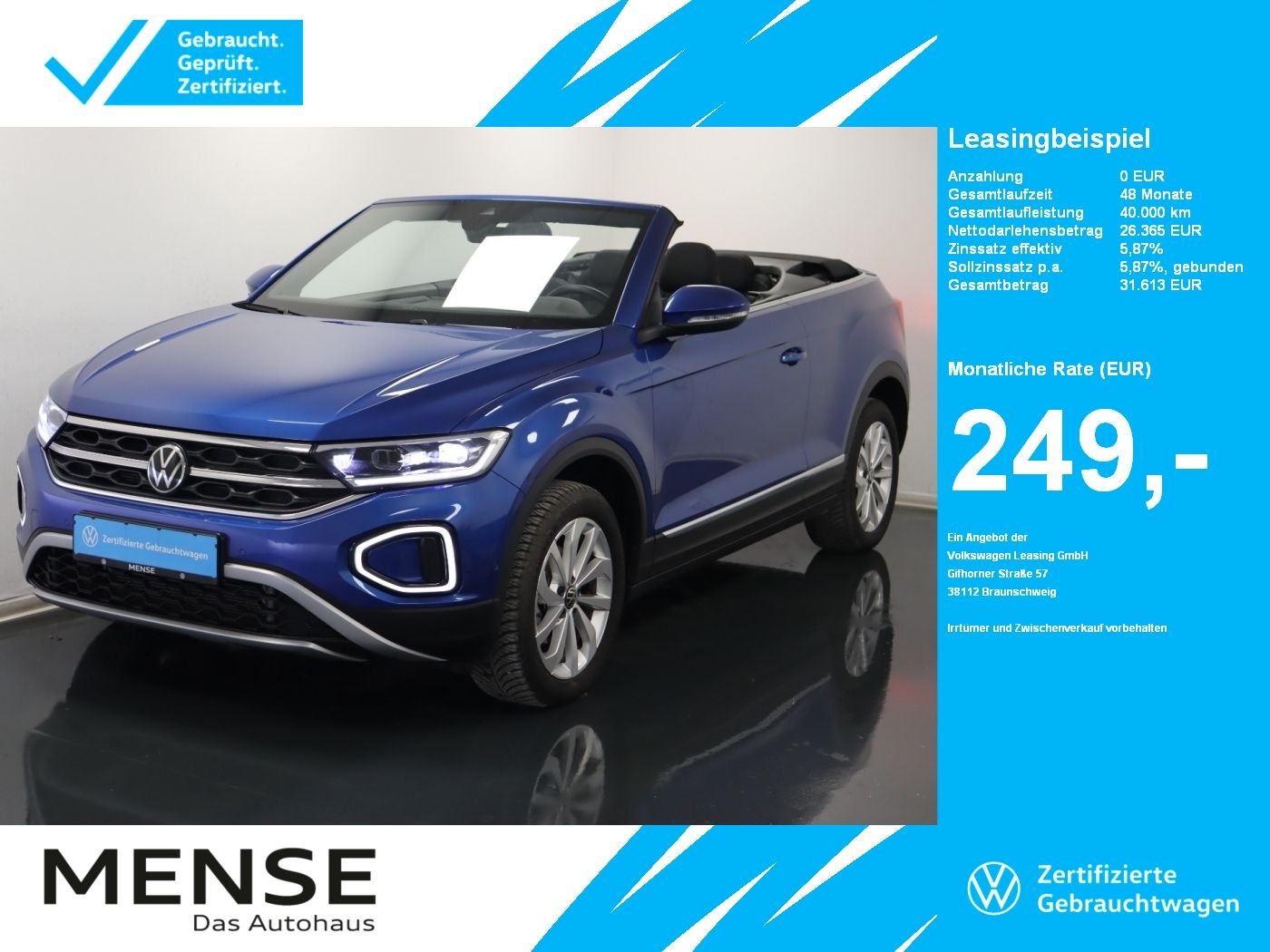 Volkswagen T-Roc Cabriolet 1.0 TSI Style |ACC|VirtualCP|FLA