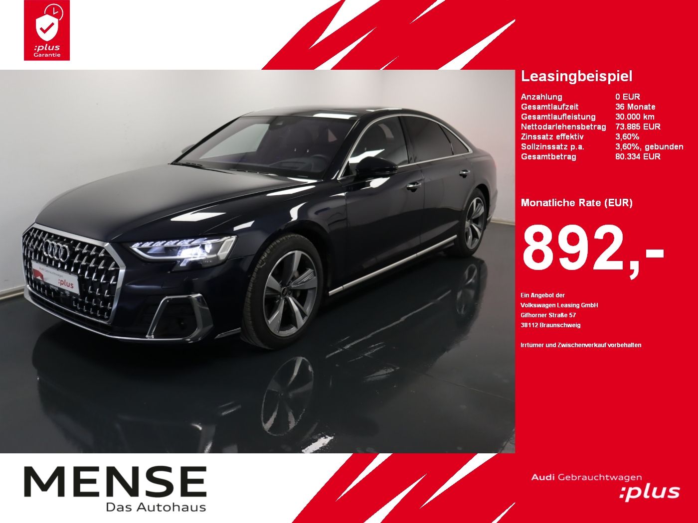 Audi A8 50 TDI quattro |Matrix|Luft|Pano|ACC|STH|HUD