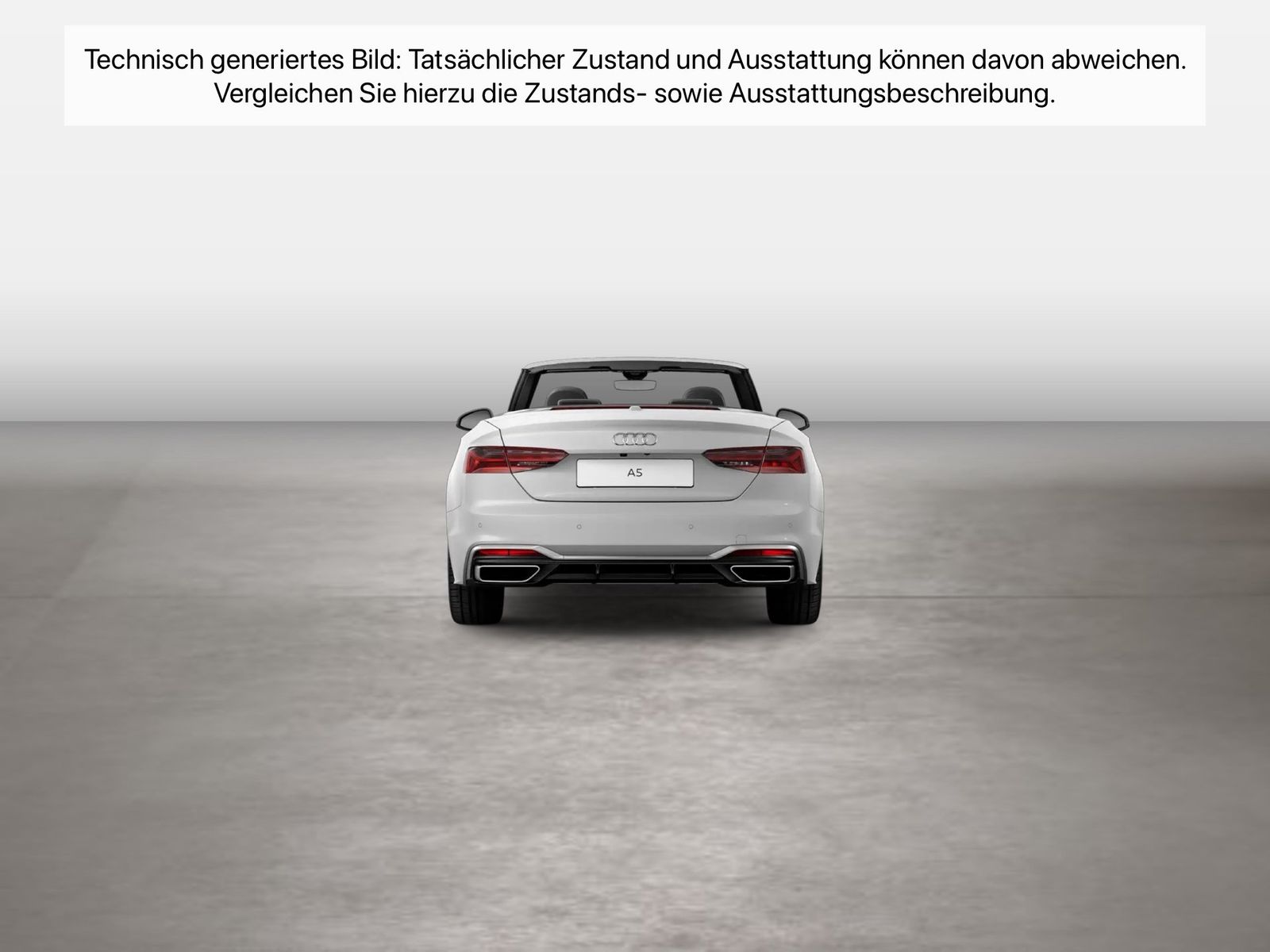 Fahrzeug autohaus mense Fahrzeugabbildung Audi A5 Cabriolet 35 TFSI S tronic S line - mit KI generiert/bearbeitet