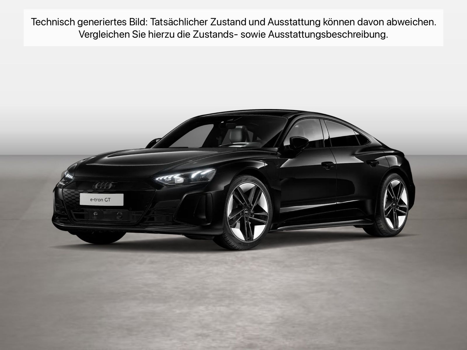 Fahrzeugabbildung Audi e-tron GT quattro 350 kW Matrix HUD Luft Pano LM - mit KI generiert/bearbeitet