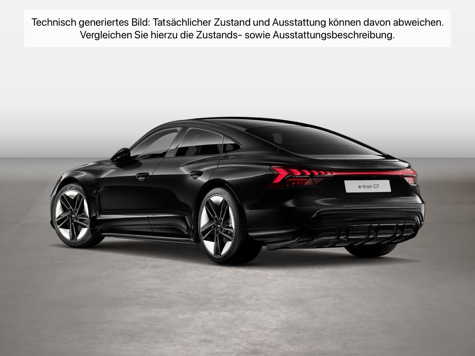 Fahrzeugabbildung Audi e-tron GT quattro 350 kW Matrix HUD Luft Pano LM - mit KI generiert/bearbeitet