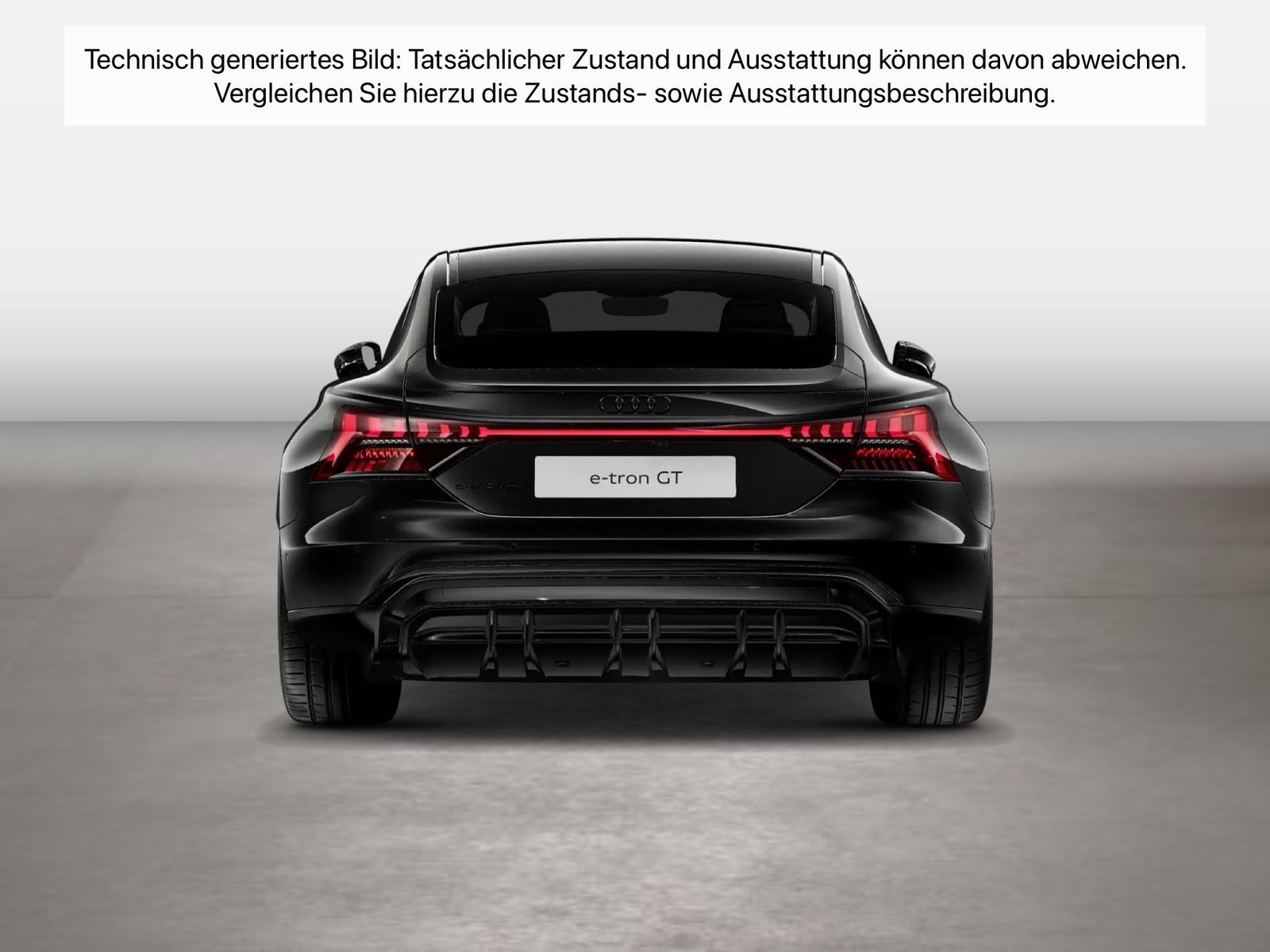 Fahrzeugabbildung Audi e-tron GT quattro 350 kW Matrix HUD Luft Pano LM - mit KI generiert/bearbeitet