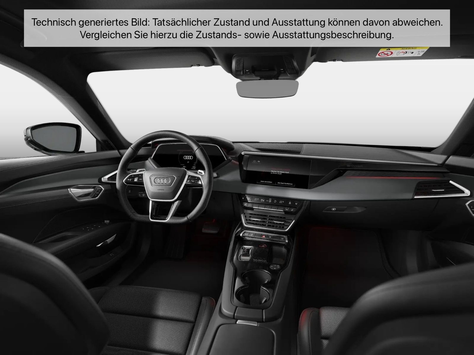 Fahrzeugabbildung Audi e-tron GT quattro 350 kW Matrix HUD Luft Pano LM - mit KI generiert/bearbeitet