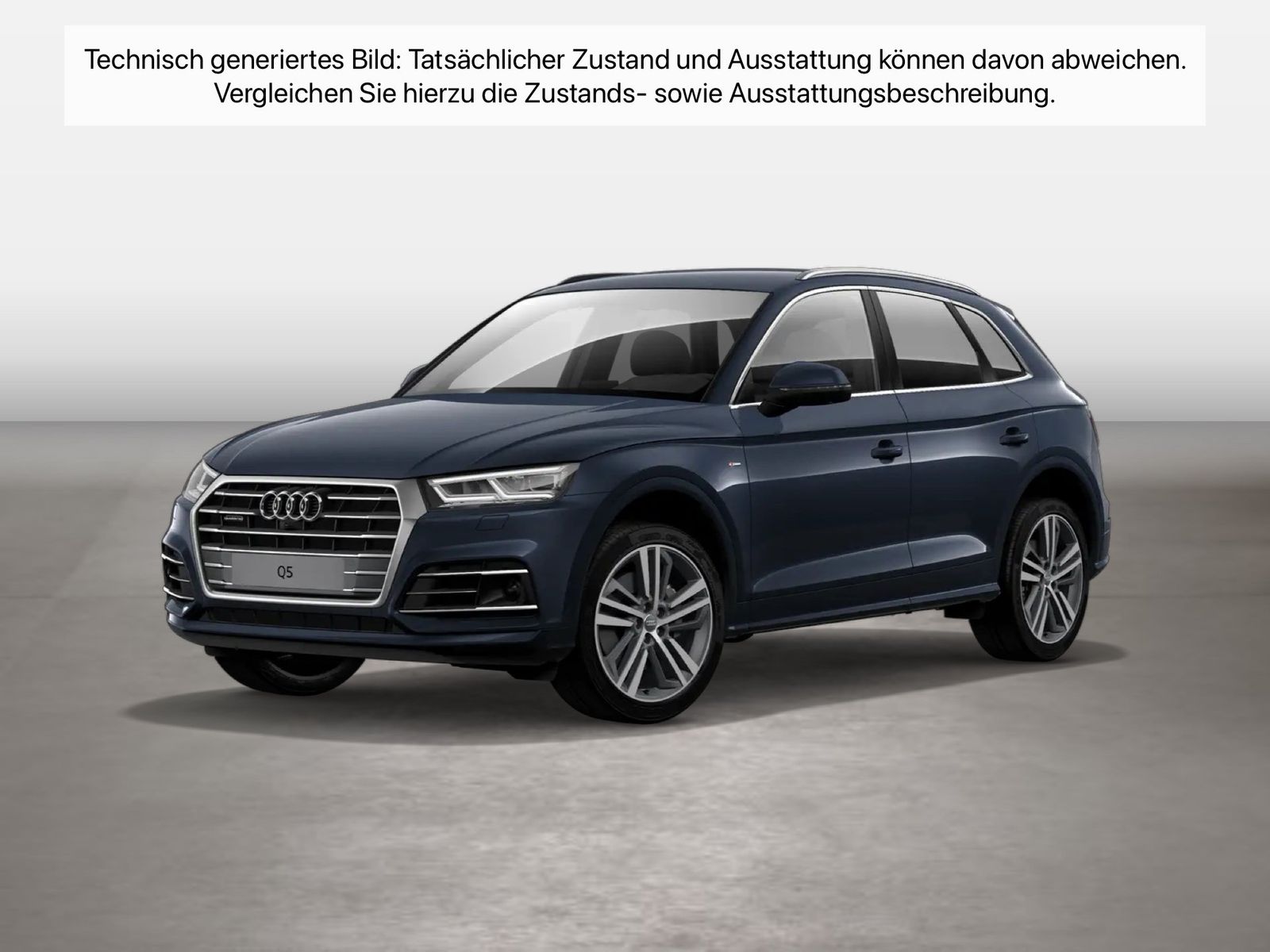 Fahrzeugabbildung Audi Q5 50 TDI quattro tiptronic S line Sport Matrix - mit KI generiert/bearbeitet