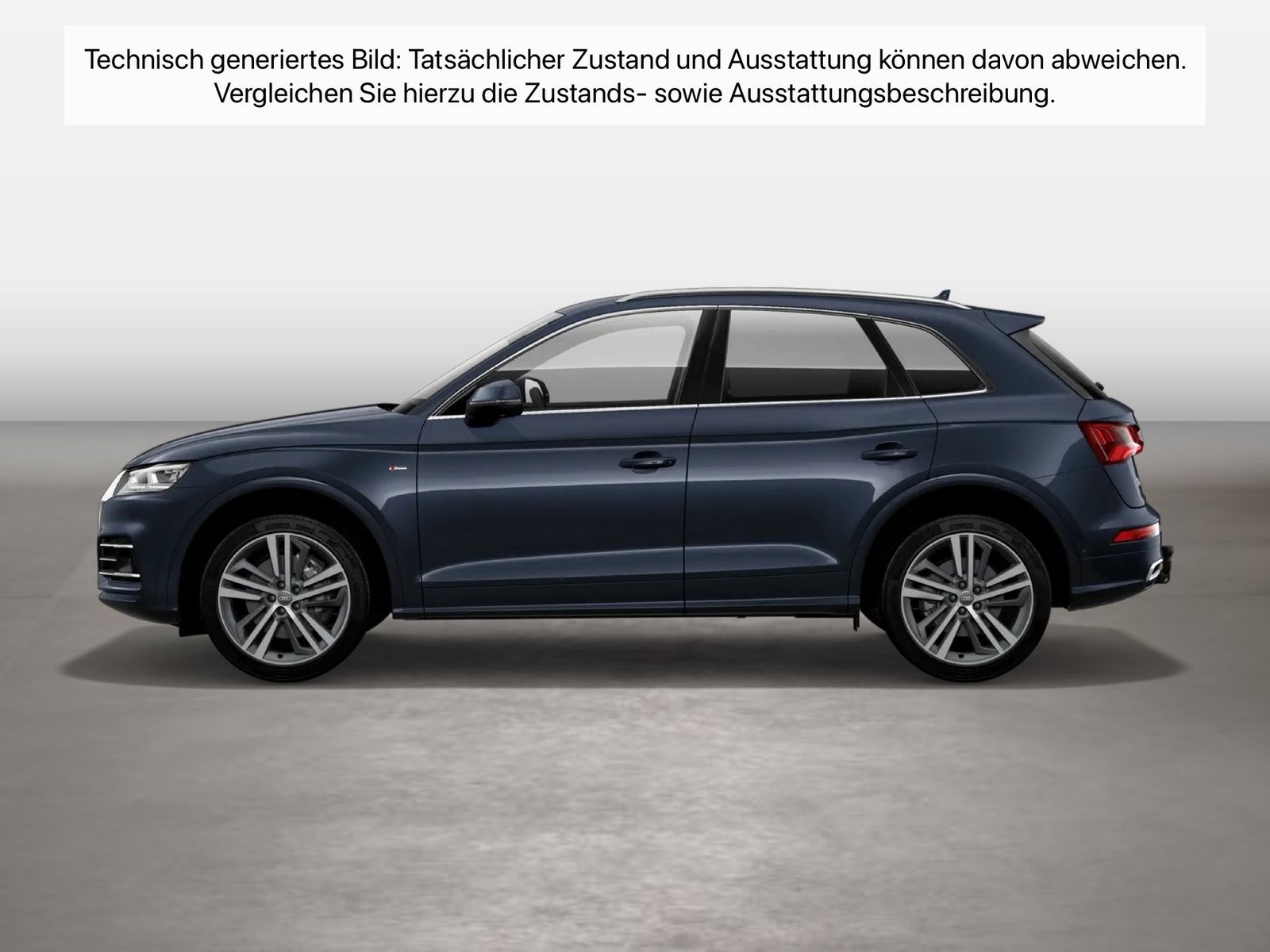 Fahrzeugabbildung Audi Q5 50 TDI quattro tiptronic S line Sport Matrix - mit KI generiert/bearbeitet