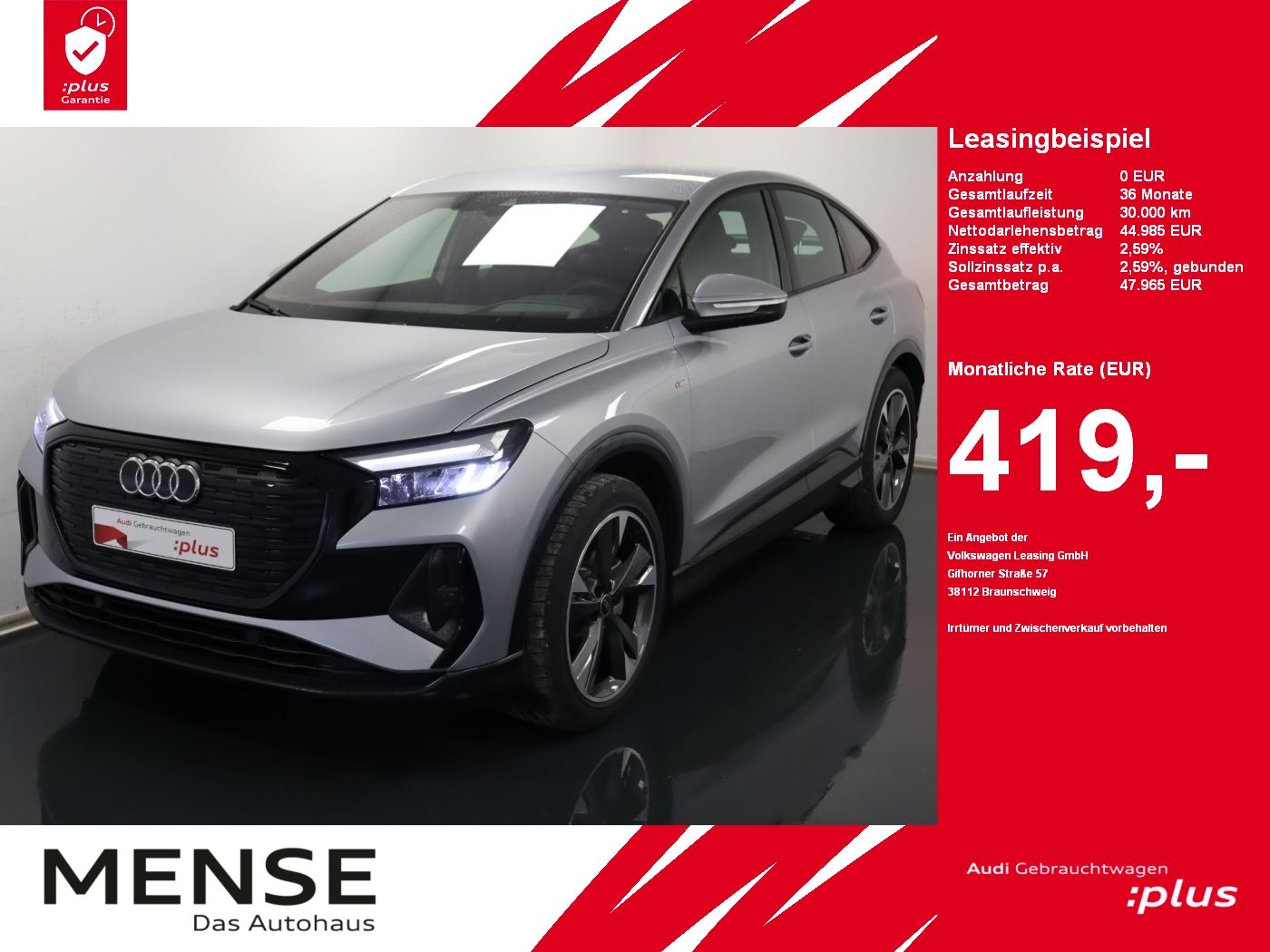 Audi Q4 Sportback e-tron 45 e-tron S-Line |STH|HUD|LM