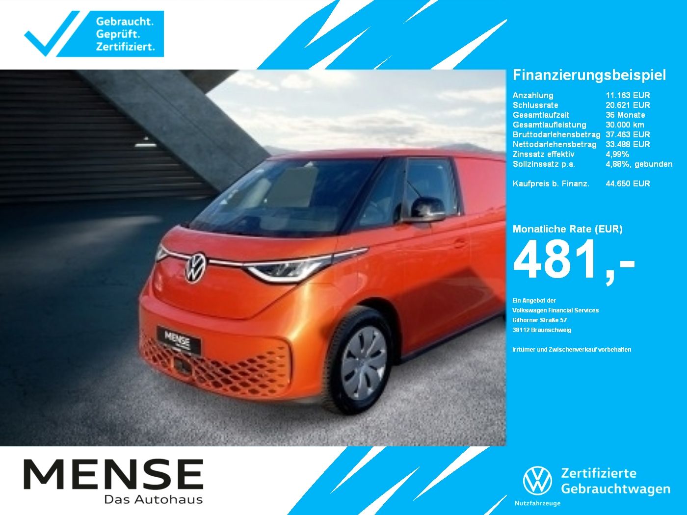 Volkswagen ID. Buzz Cargo 77 kWh 1-Gang-Automatikgetriebe R