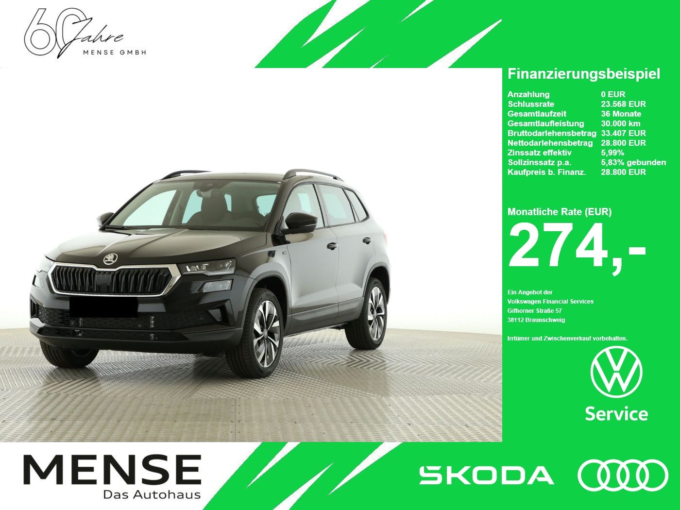 Fahrzeugabbildung SKODA Karoq Karoq Tour 1.5l TSI 110 kW 7-Gang-DSG AHK| - mit KI generiert/bearbeitet