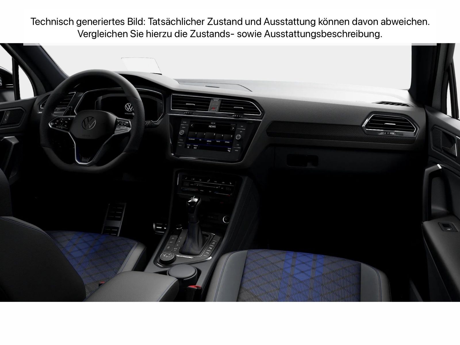 Fahrzeug autohaus mense Fahrzeugabbildung Volkswagen Tiguan R 2.0 TSI 4Motion DSG IQ.Light Matrix AHK - mit KI generiert/bearbeitet