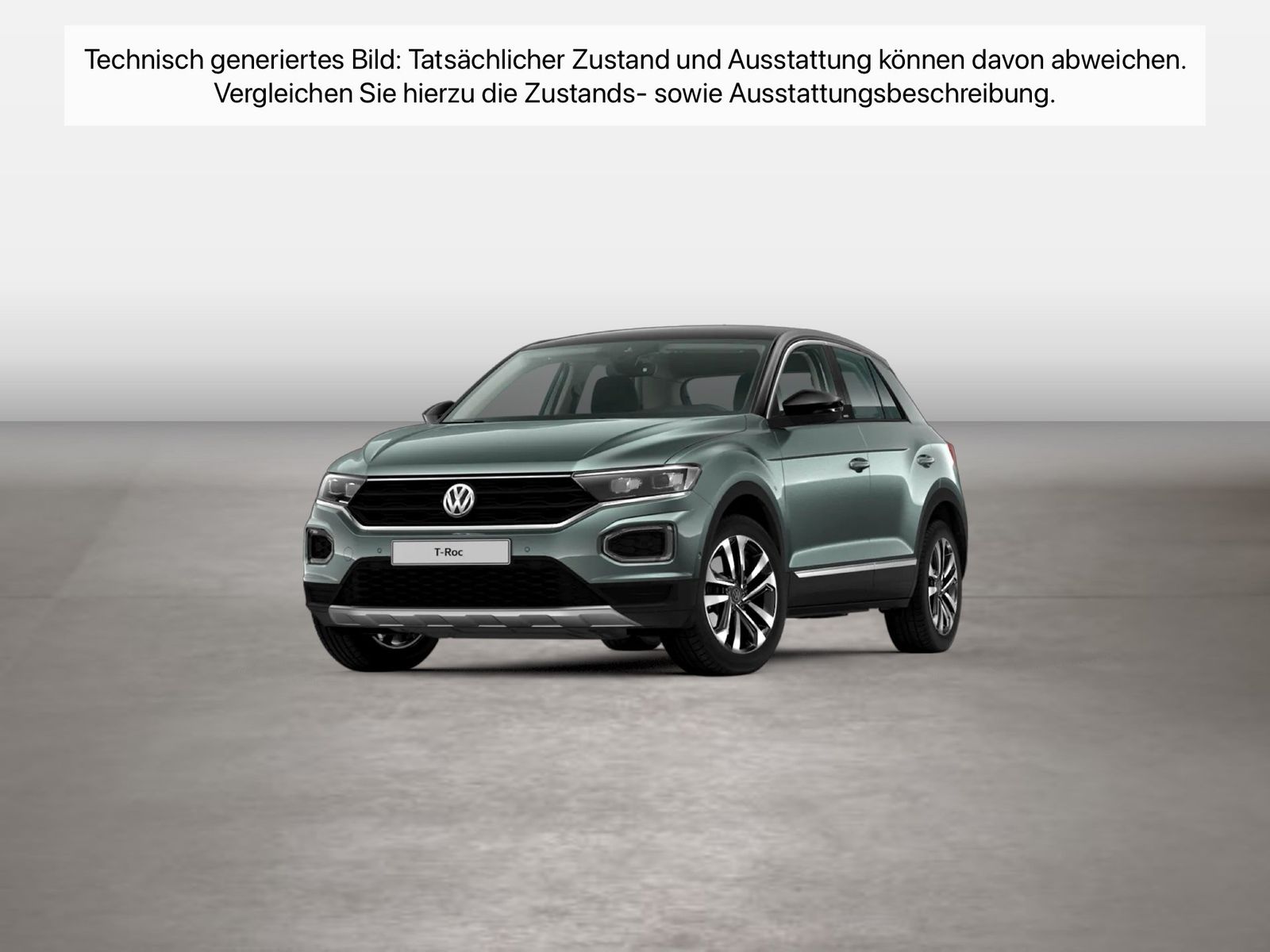 Fahrzeugabbildung Volkswagen T-Roc 2.0 TDI IQ.Drive CarPlay Standhzg ACC LED - mit KI generiert/bearbeitet