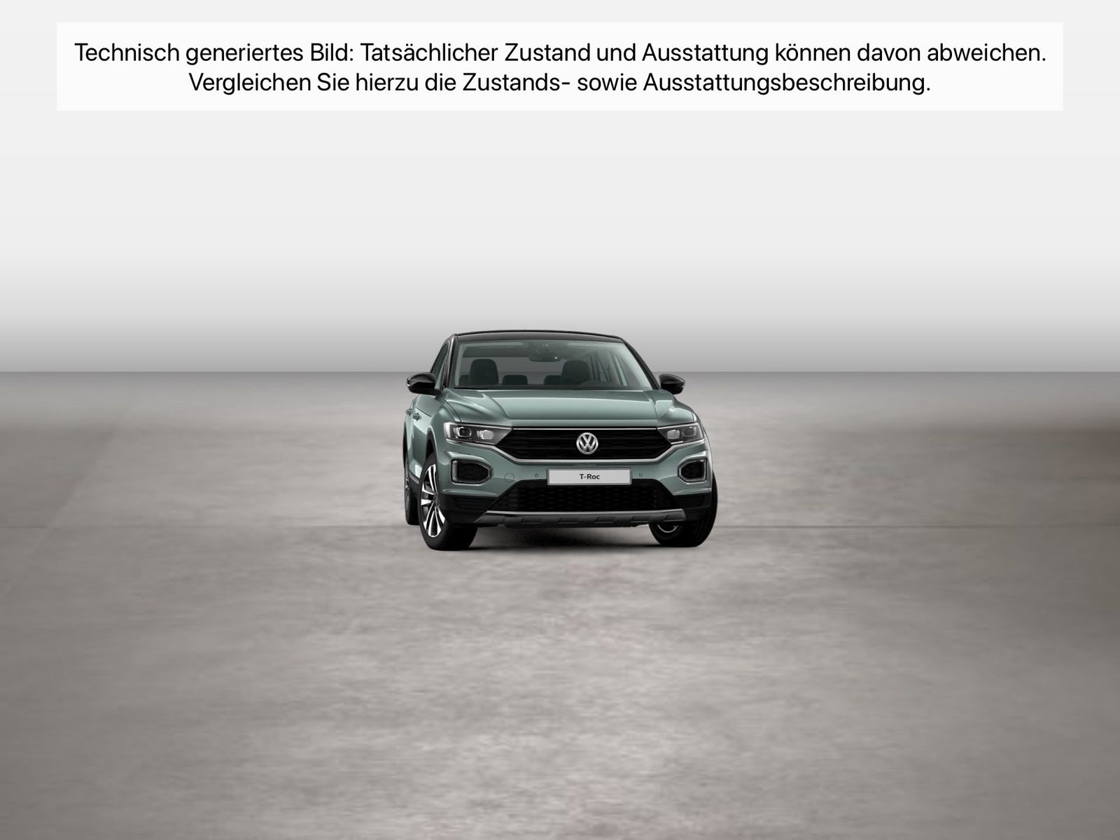 Fahrzeugabbildung Volkswagen T-Roc 2.0 TDI IQ.Drive CarPlay Standhzg ACC LED - mit KI generiert/bearbeitet
