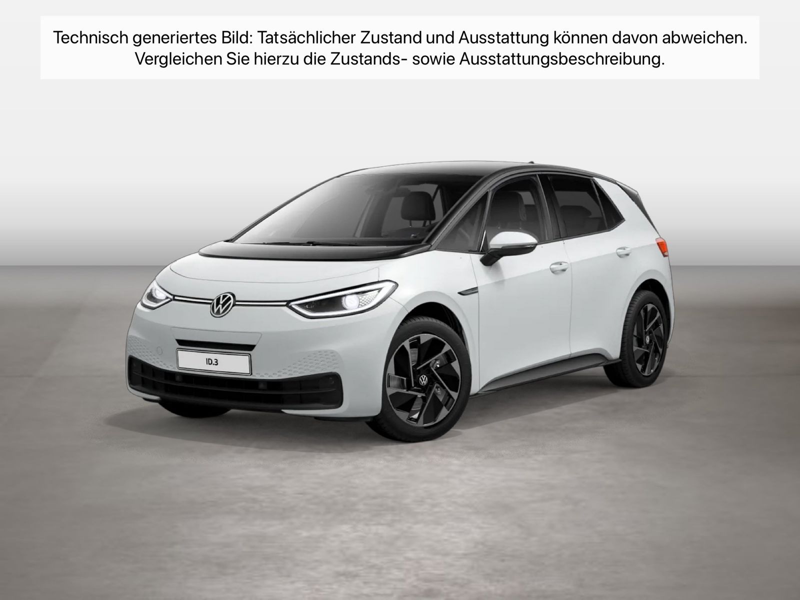 Fahrzeug autohaus mense Fahrzeugabbildung Volkswagen ID.3 Pro Performance Business Matrix CarPlay ACC - mit KI generiert/bearbeitet