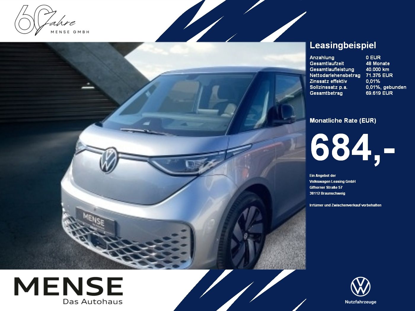 Volkswagen ID. Buzz GOAL 79 kWh 1-Gang-Automatikgetriebe