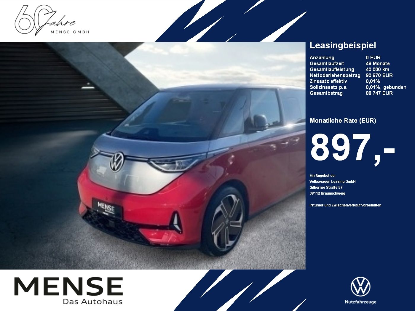 Volkswagen ID. Buzz GTX 4MOTION langer Radstand Motor: 86 k
