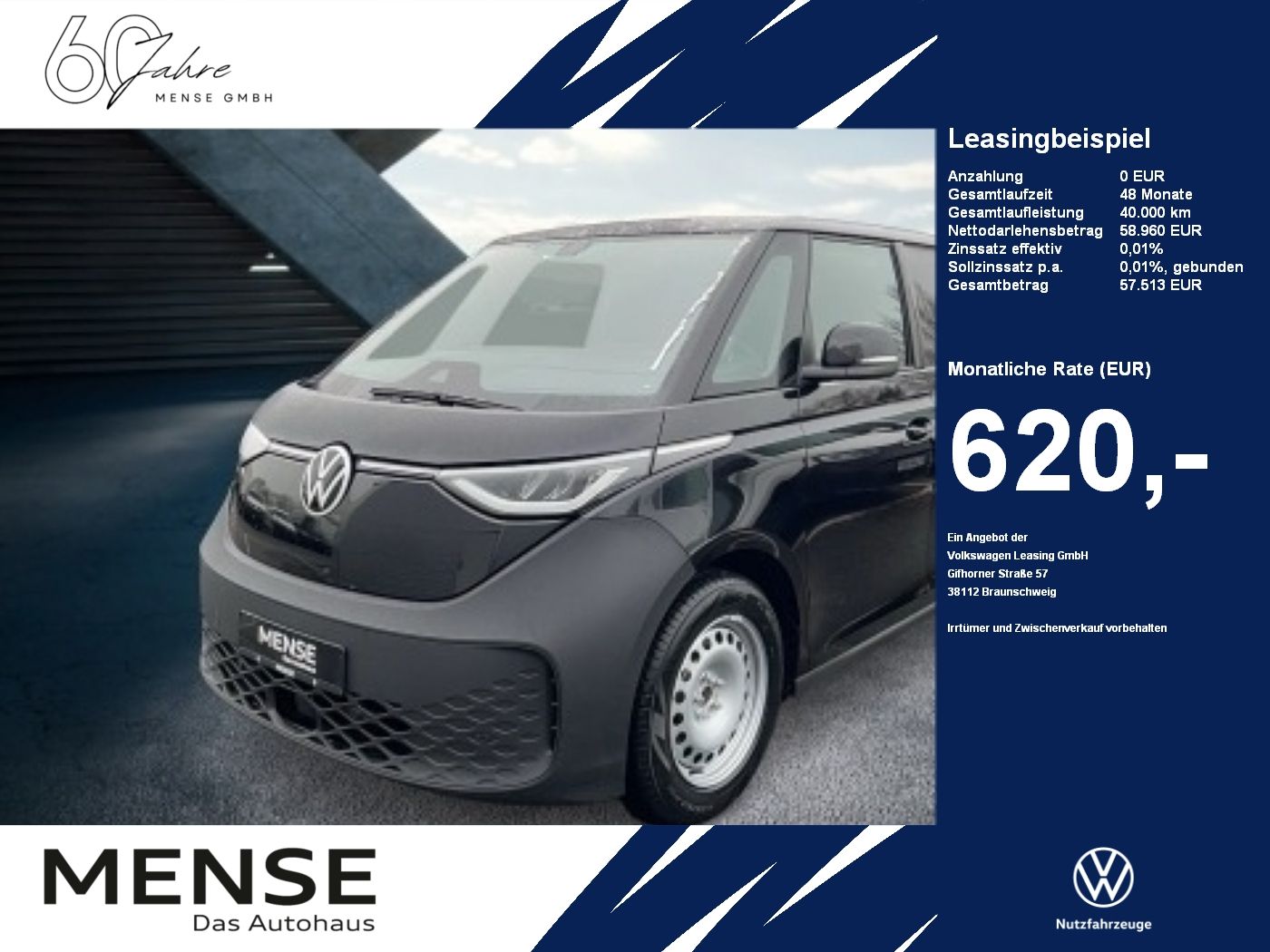 Volkswagen ID. Buzz Cargo Pro 210 kW 79 kWh 1-Gang-Automati