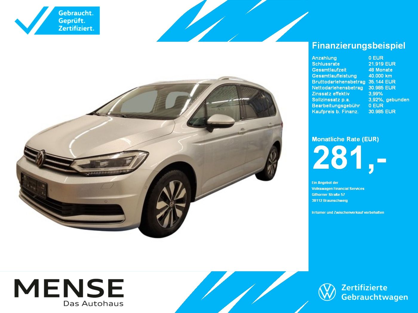 Volkswagen Touran 1.5 TSI Comfortline |AHK|IQ.Light|4xSHZ
