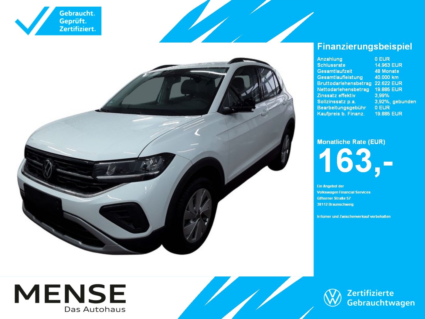 Volkswagen T-CROSS 1.0 TSI Life |ACC|VirtualCP|CarPlay|SHZG