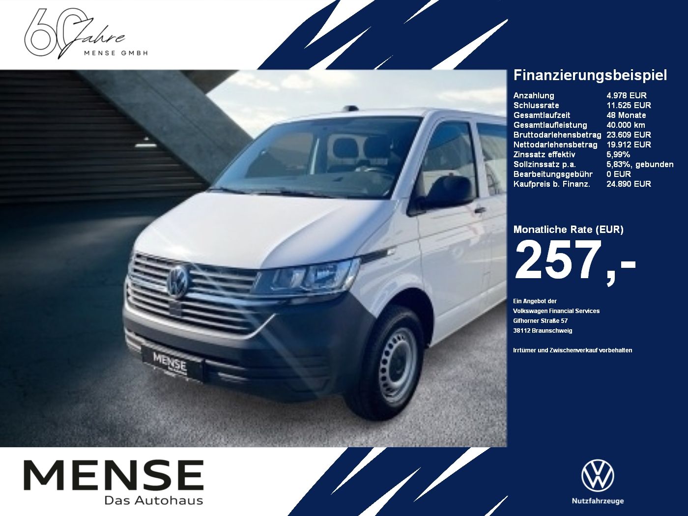 Volkswagen T6.1 Transporter Kasten kurzer Radstand |CarPlay