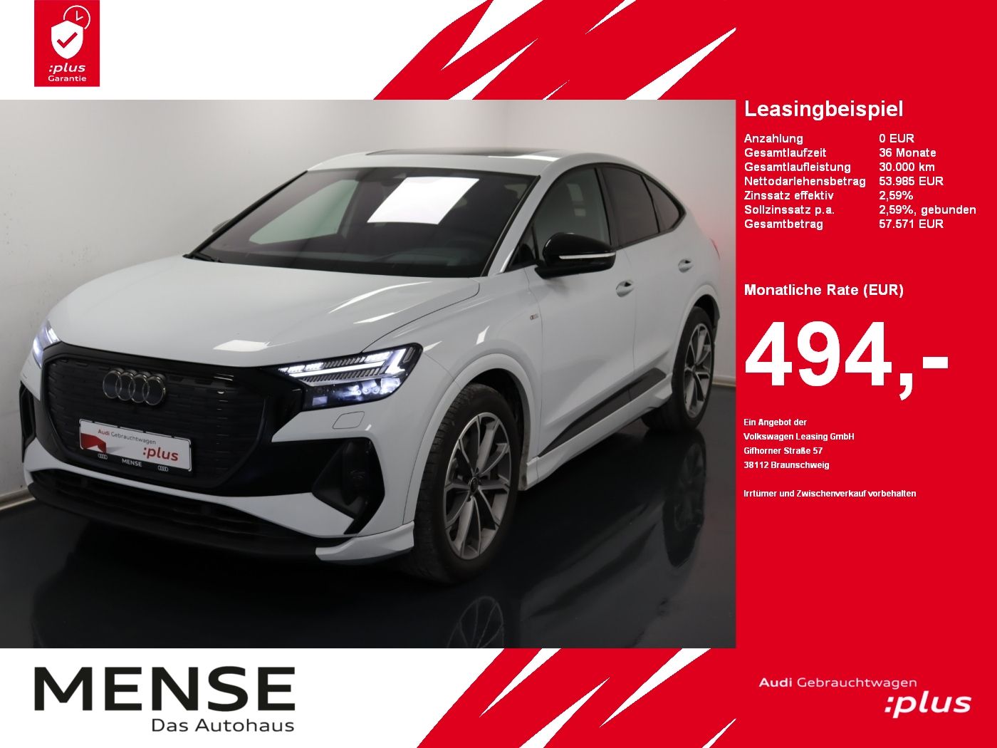 Audi Q4 Sportback e-tron 55 quattro S line |Matrix|LM