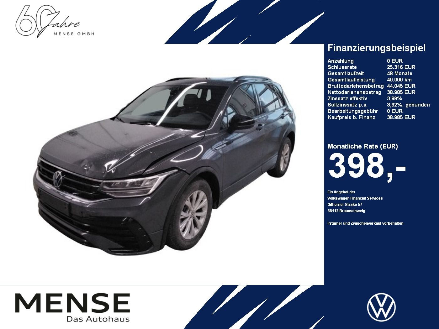 Volkswagen Tiguan 2.0 TDI DSG R-line |AHK|Matrix|ACC|FLA|LM
