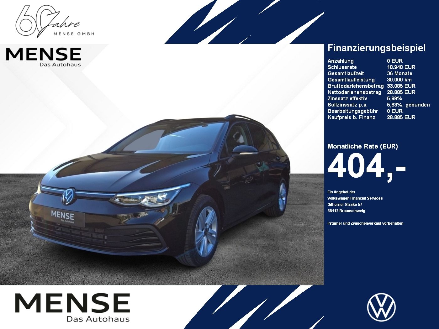 Volkswagen Golf VIII Variant 2.0 TDI DSG Life AHK Navi PDC