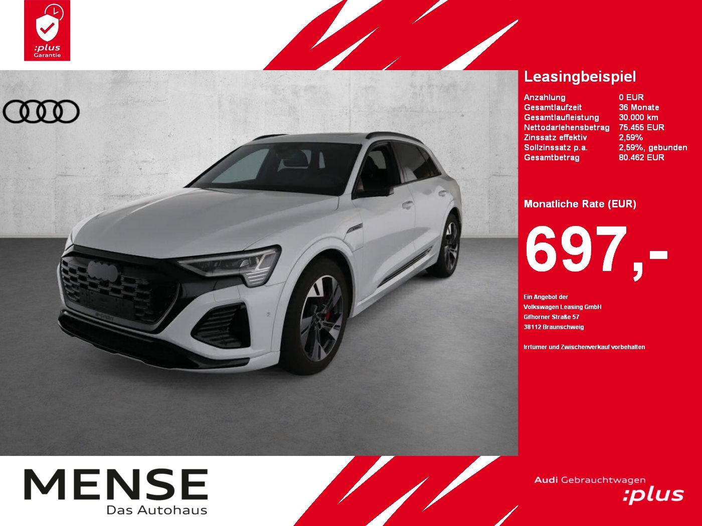 Audi Q8 e-tron 55 quattro S-Line |Matrix|Luft|Pano
