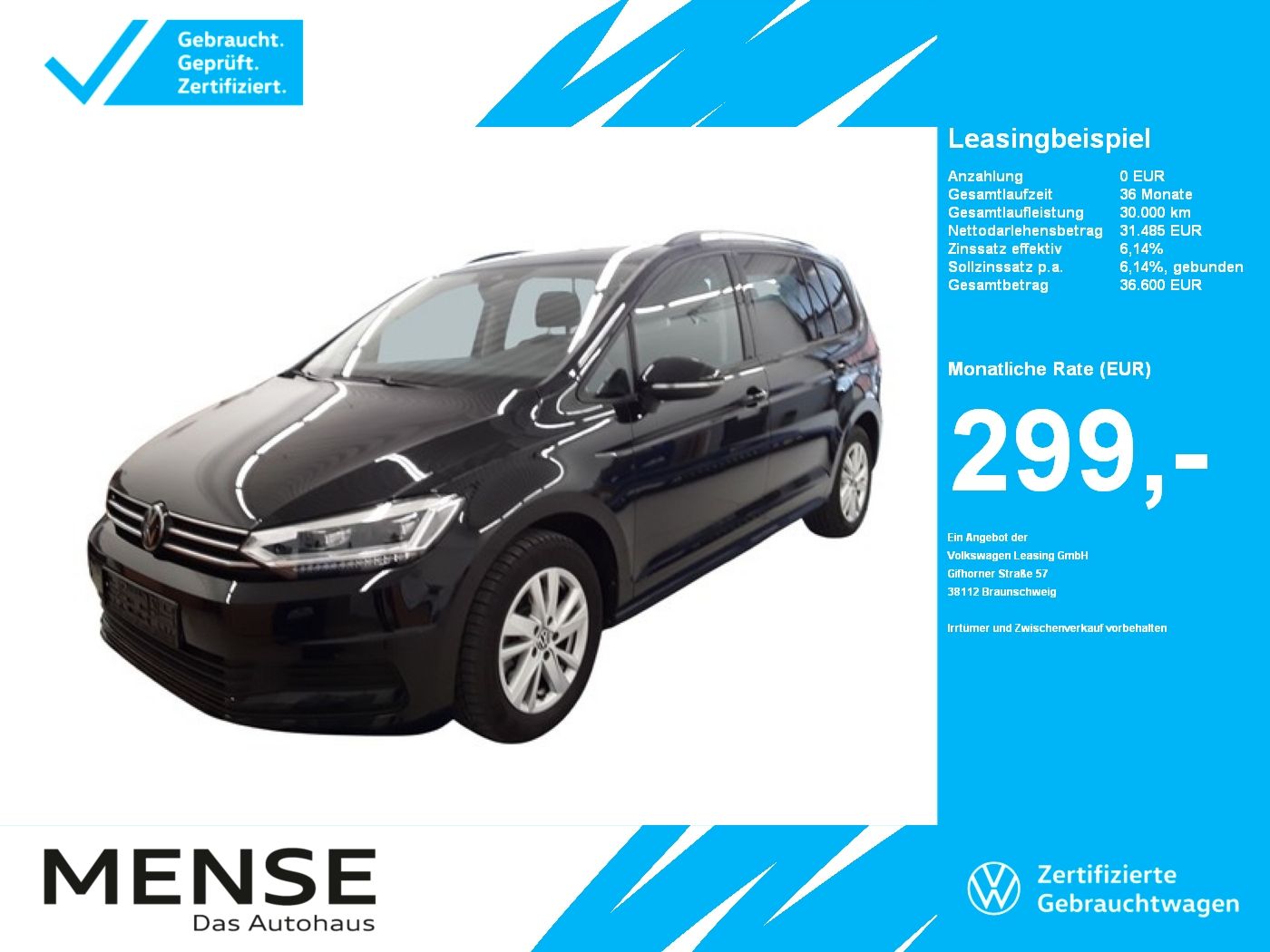 Volkswagen Touran 1.5 TSI Comfortline 7-Sitzer |ACC|LM|PDC