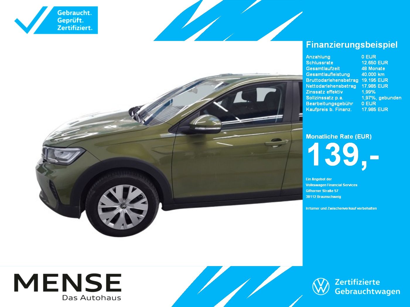 Volkswagen Taigo 1.0 TSI |VirtualCP|CarPlay|SHZG|LaneAss