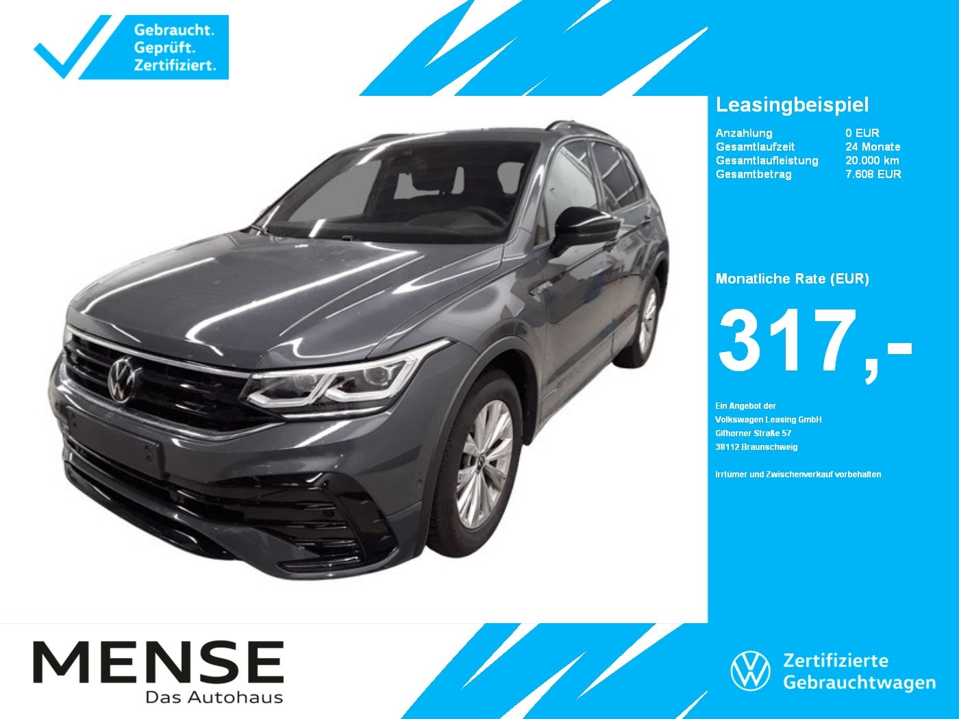 Volkswagen Tiguan 2.0 TDI R-Line |AHK|Matrix|ACC|ParkAss.|L