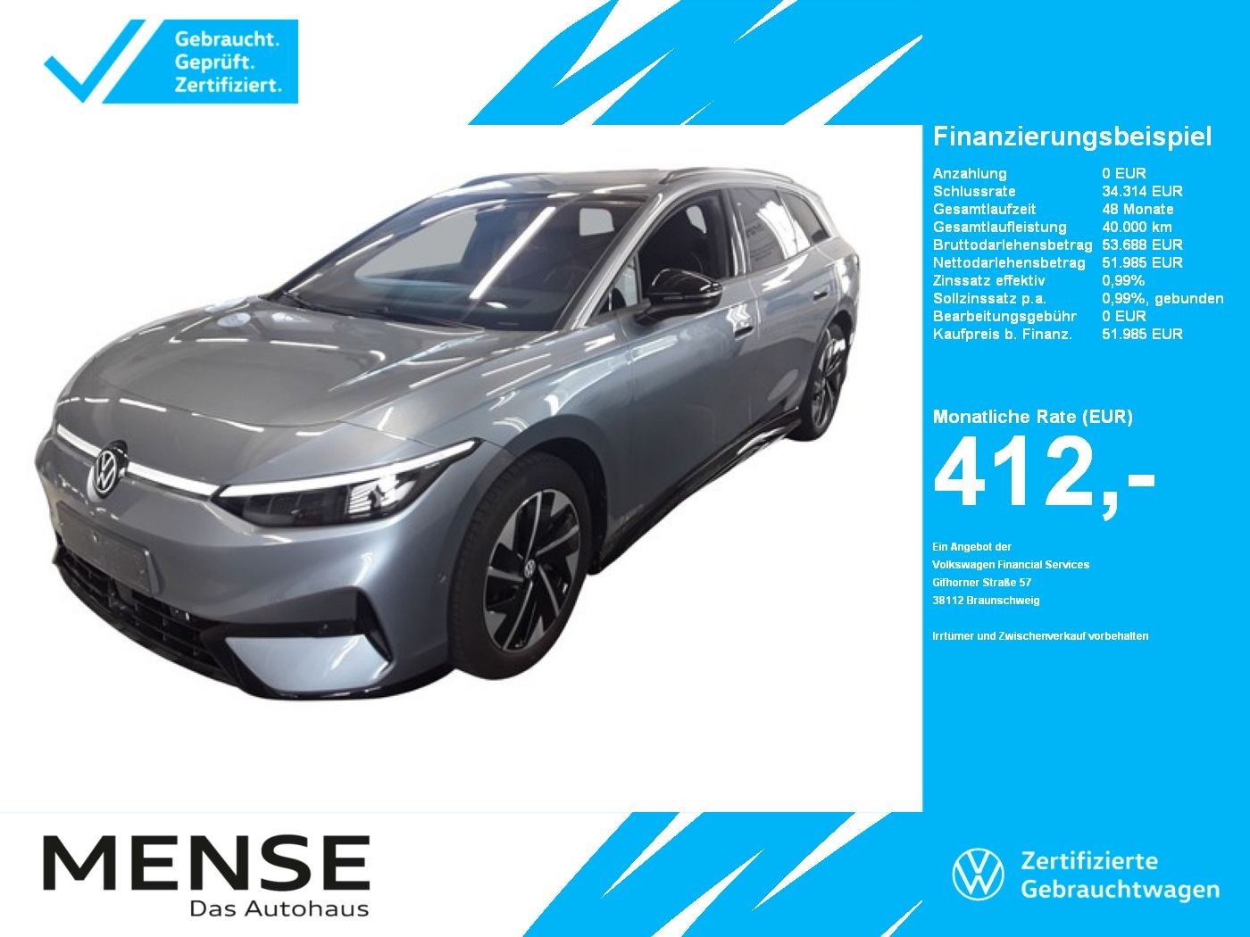 Volkswagen ID.7 Tourer Pro |AHK|4xSHZG|Massage|Navi|ACC|h/k